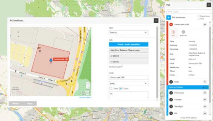 FlexCom szoftver – figyelt területek